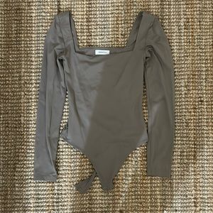 square neck babaton bodysuit